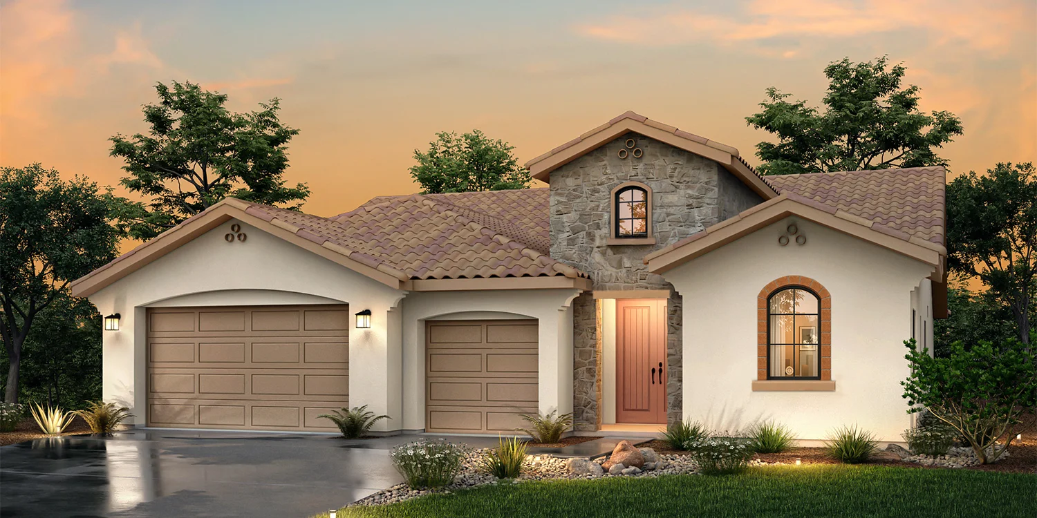 The Shasta Spanish A elevation &mdash; 13207 Wintersweet Drive