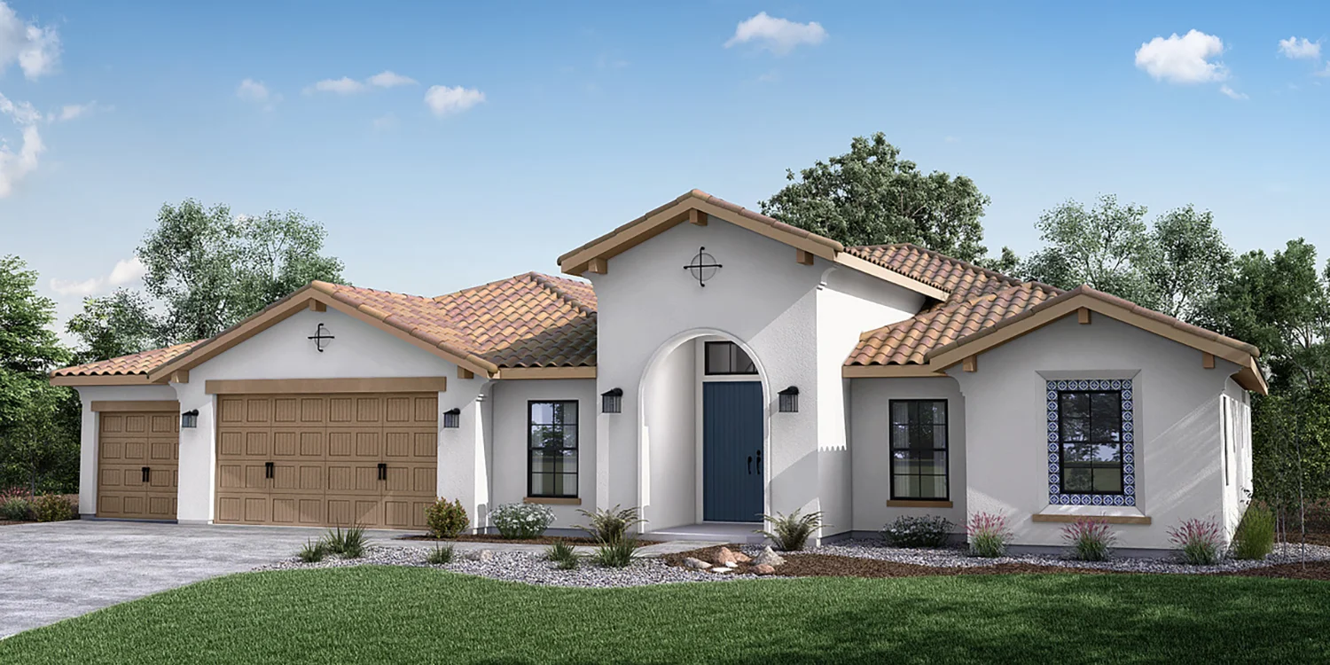 The Sonoma Spanish C elevation &mdash; 7115 Gladeview Lane